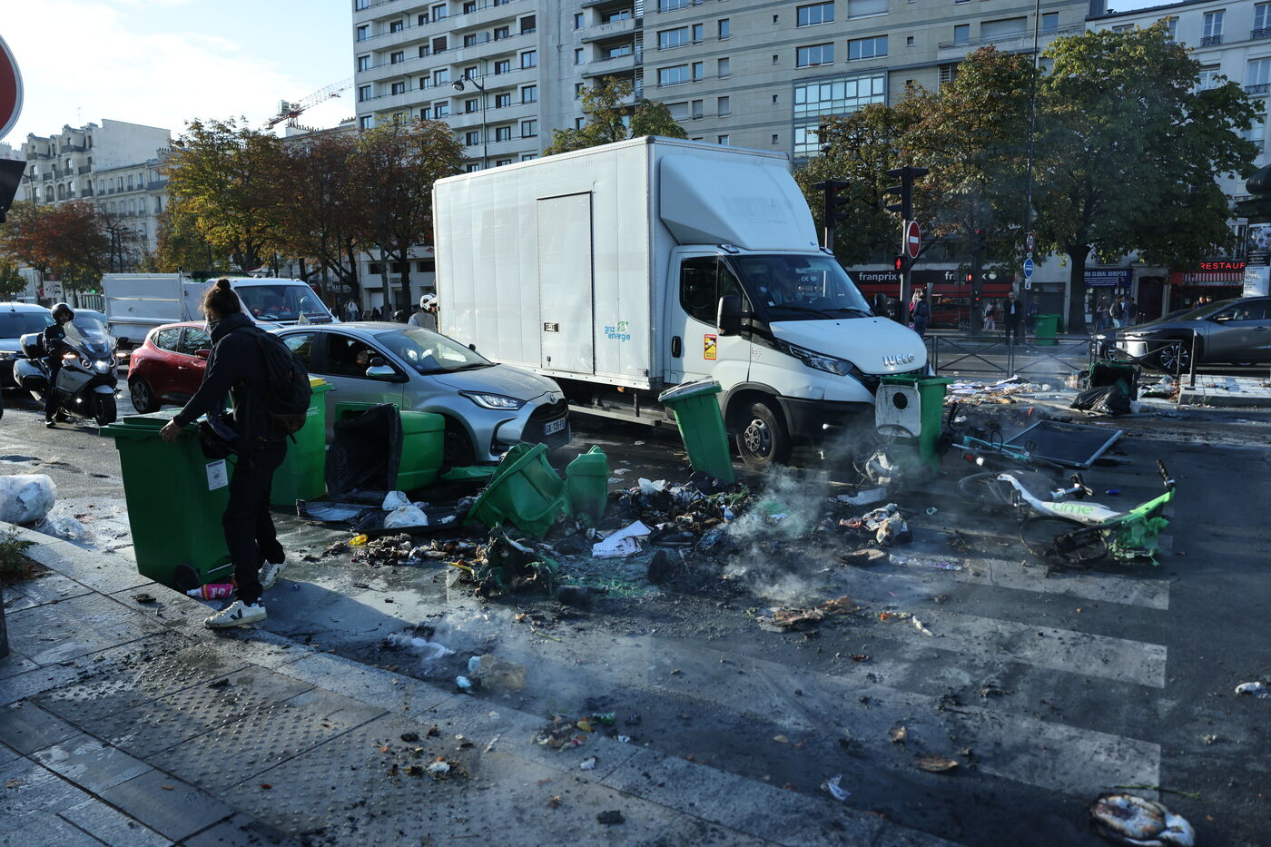 Journée de mobilisation du 10 septembre à Paris.
LP/Olivier Arandel