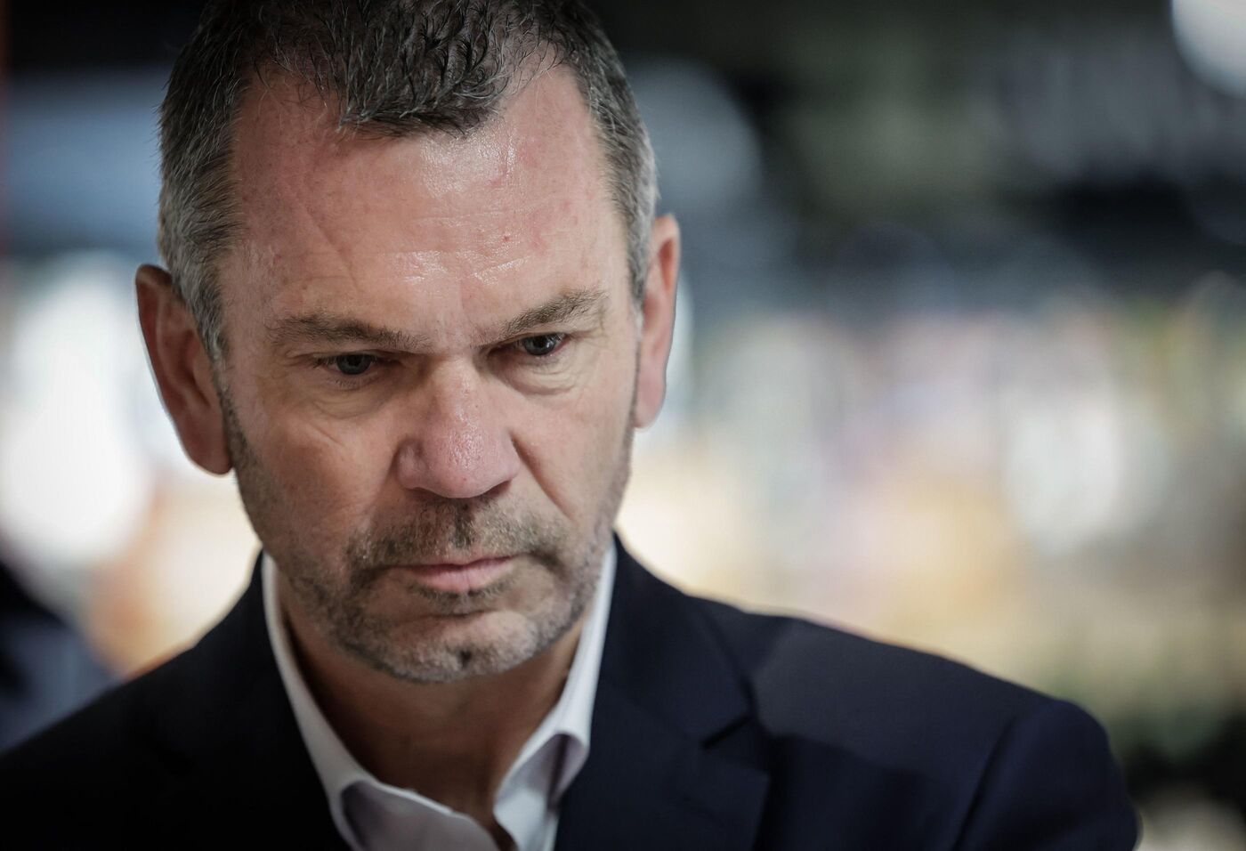 Le PDG d'Intermarché et président des Mousquetaires, Thierry Cotillard. AFP/Stéphane de Sakutin