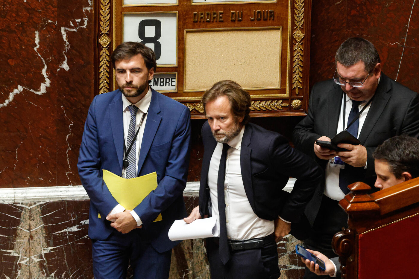 Le PS, par la voix de Boris Vallaud, président du groupe socialiste à l'Assemblée nationale, fait le forcing pour accéder à Matignon. LP/Olivier Corsan