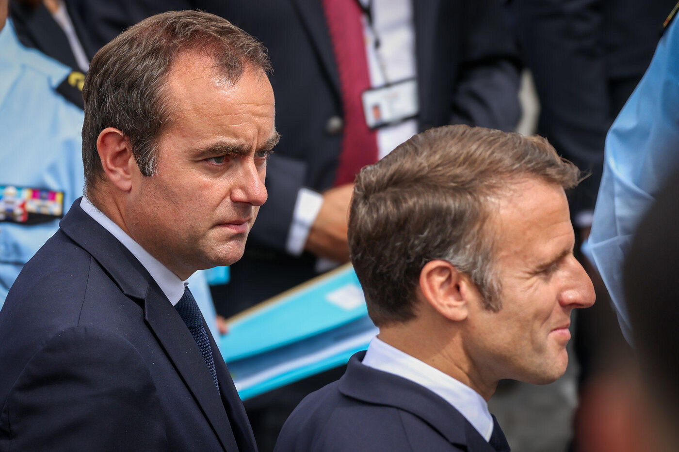 Emmanuel Macron et son nouveau Premier ministre 
Sébastien Lecornu. 
LP / Fred DUGIT.