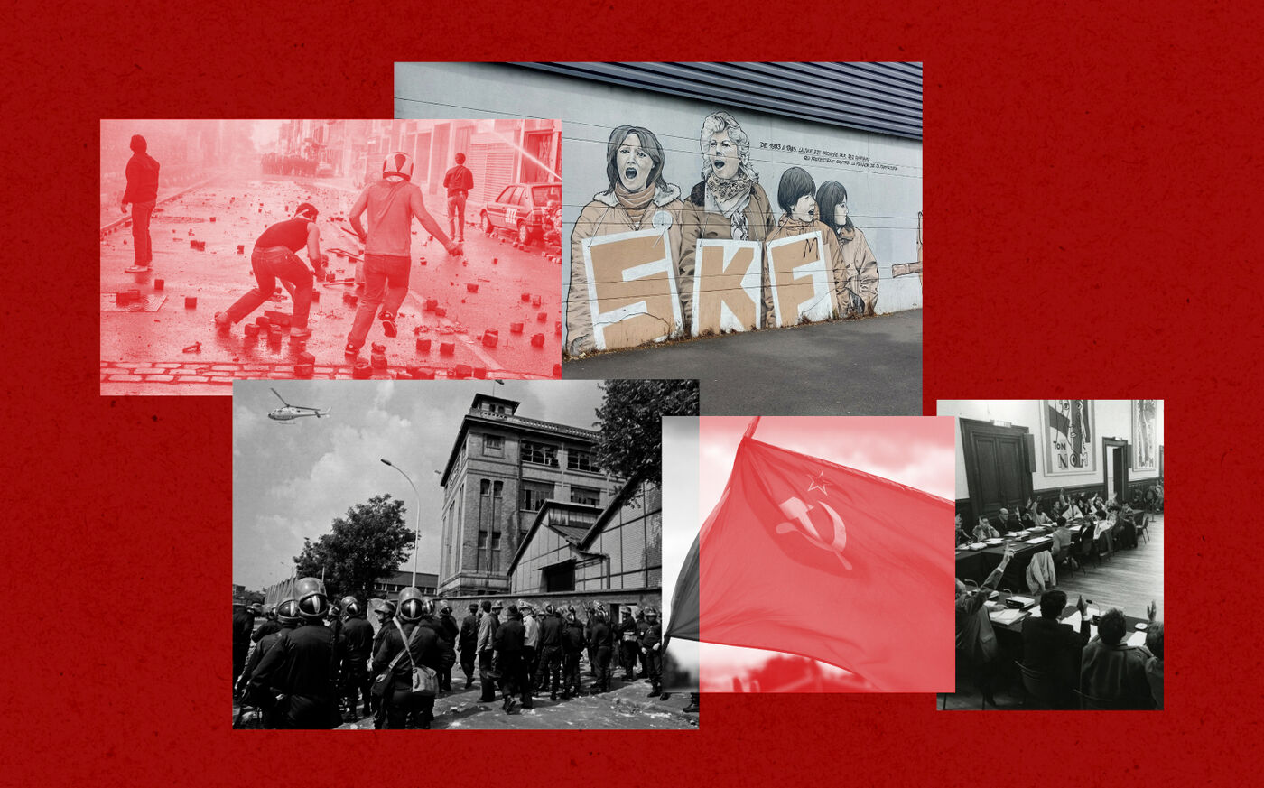 Une centaine d’ouvriers de SKF se sont relayés pour monter la garde pendant près de deux ans, jusqu'à la fermeture de l'usine en 1985. Le Parisien DA - AFP/Jacques Demarthon et Pierre Verdy/Dominique Aubert ; Archives municipales d'Ivry ; LP/Agnès Vives